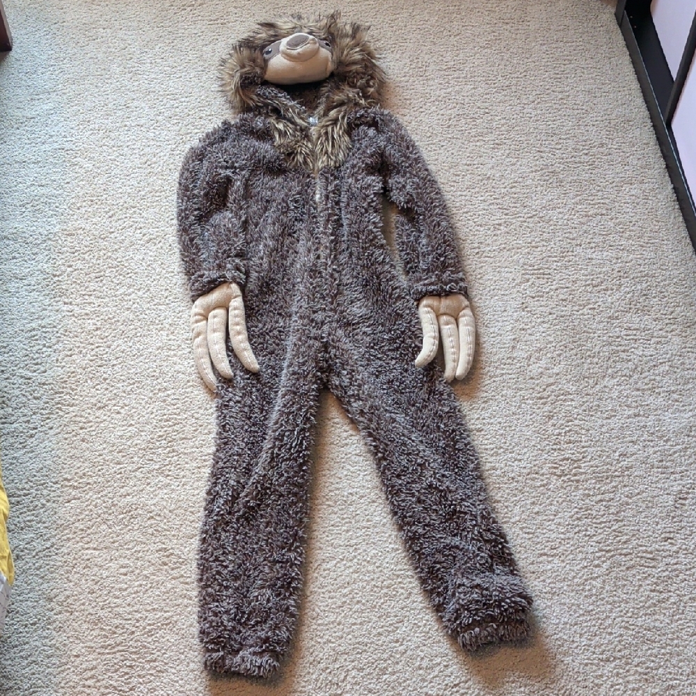 Cozy Brown Sloth Kids One Piece